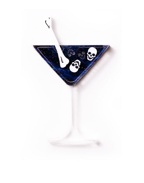 Dark Spirits Cocktail Brooch Halloween Gothic