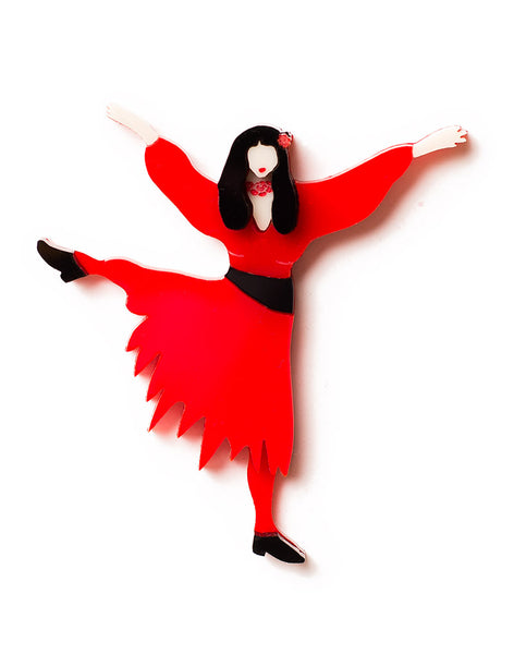 Acrylic Kate Bush Wuthering Heights Brooch
