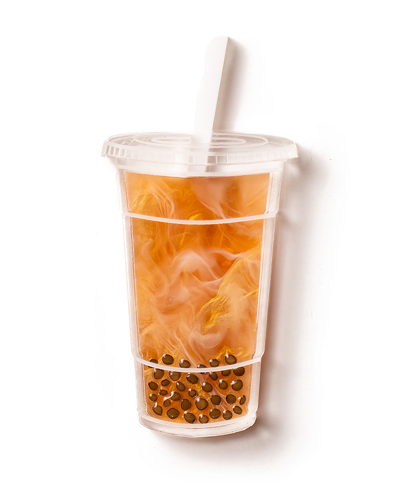 Acrylic Bubble Tea Brooch