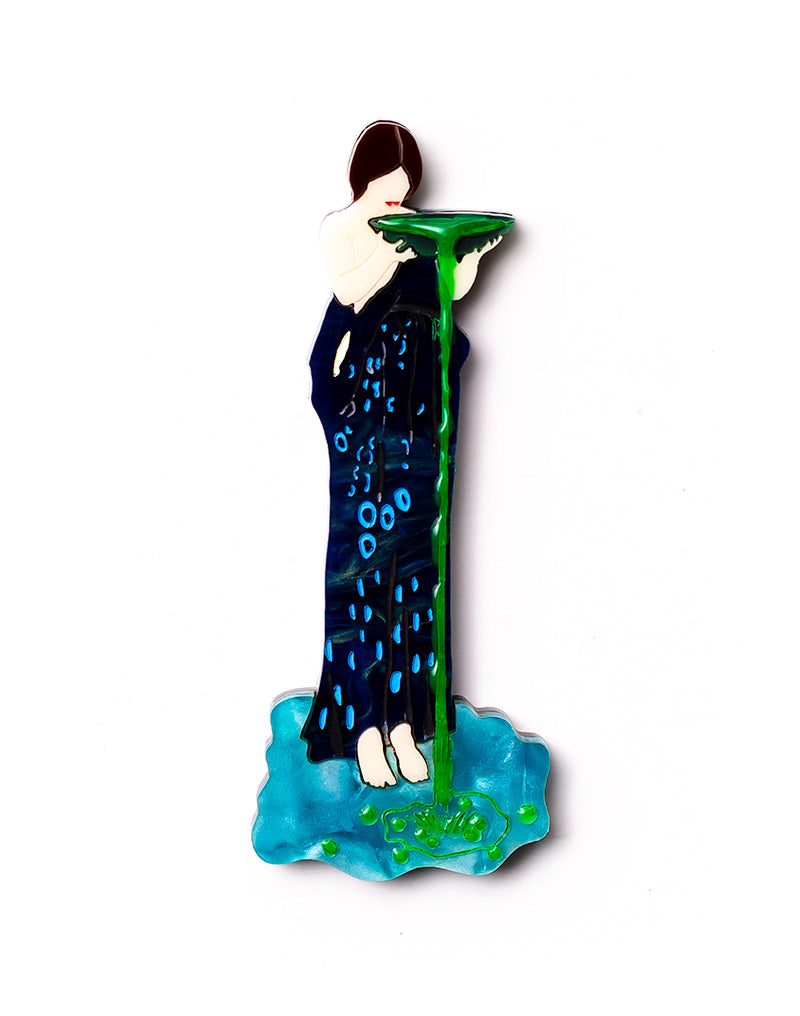 Acrylic Jealous Circe Circe Invidiosa brooch