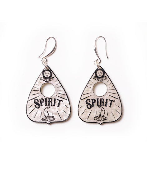 Acrylic Spirit Séance Ouija Board Planchette Earrings