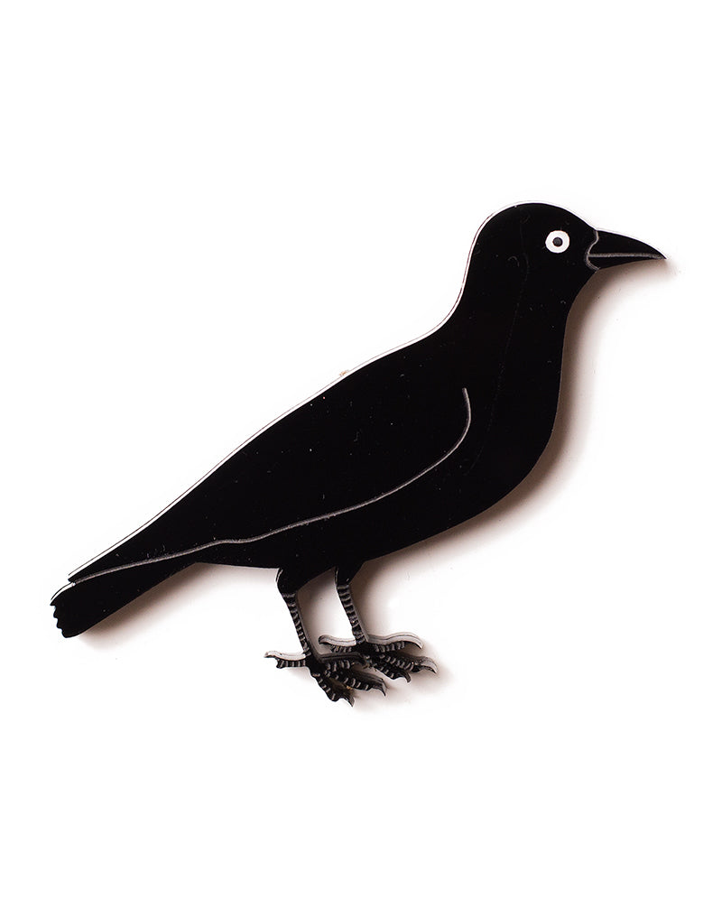 Black Crow Brooch