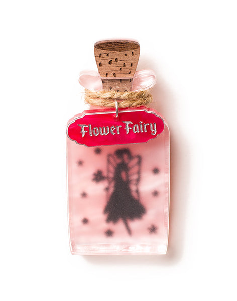 Fairy Jar Flower Fairy Acrylic Brooch