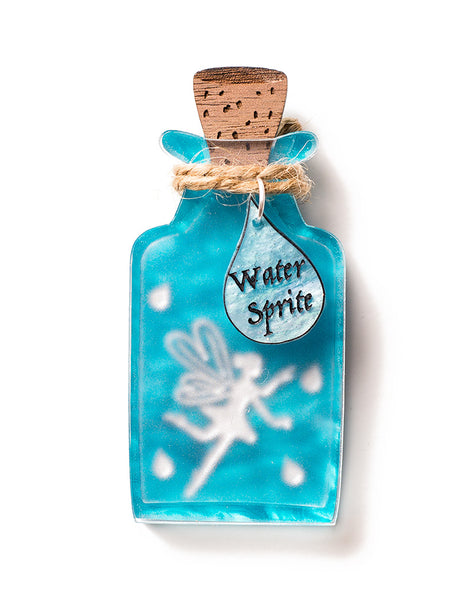 Acrylic Fairy Jar Brooch Water Sprite