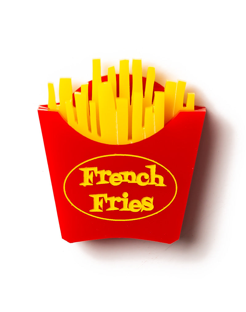 Acrylic French Fries Brooch