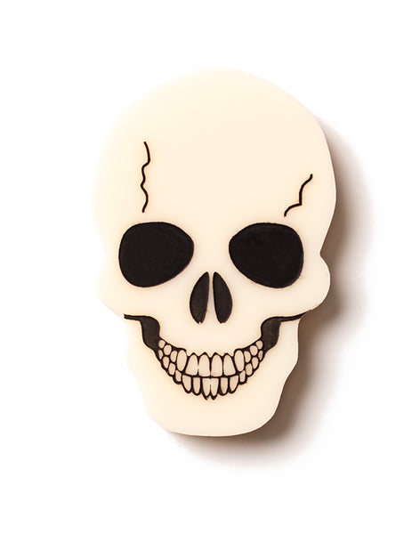 Acrylic Skull Brooch