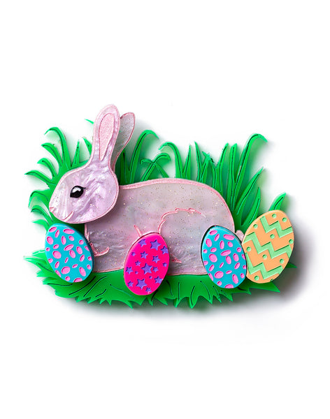Easter - Pink Bunny in the Grass