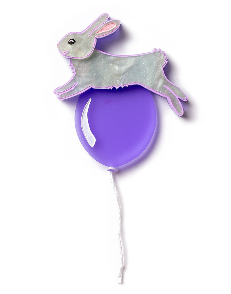 Jumping Bunny - Purple Balloon