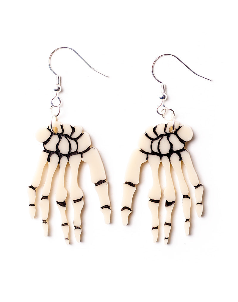 Halloween - Skeleton Hand Earrings