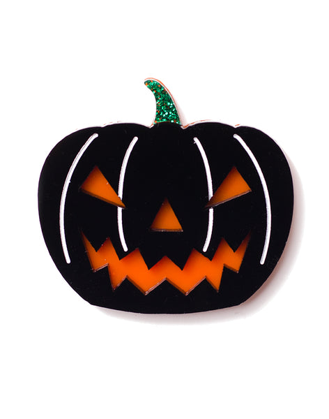 Evil Halloween Pumpkin Brooch Novelty