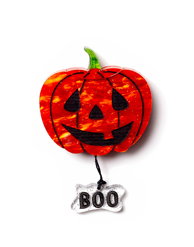 Halloween - Haunted Pumpkin Brooch